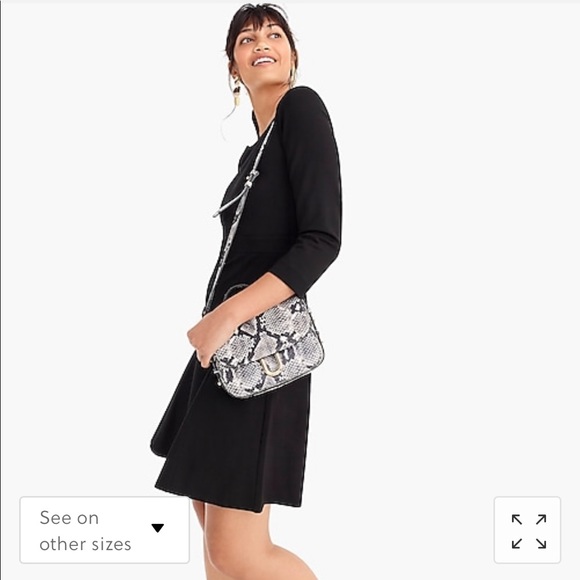 New J crew fit & flare sheath dress stretch ponte - Picture 4 of 6